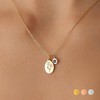 Tiny Birth Flower & Birthstone Necklace – A Timeless Keepsake