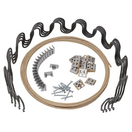 House2Home 23" Couch Spring Repair Kit to Fix Sofa Support for Sagging Cushions - Includes 4pk of Springs, Upholstery Spring Clips, Seat Spring Stay Wire, Screws, and Installation Instructions