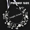 BIKPRST Bridal Crystal Beads Bohemian Headpiece Leaves Vine Flower Wedding