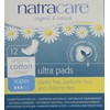 Natracare Pads Ultra Super Wings, 12 ct