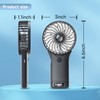 QQT Mini Handheld Fan,4 Speed Adjustable Portable Battery Operated Fans,USB