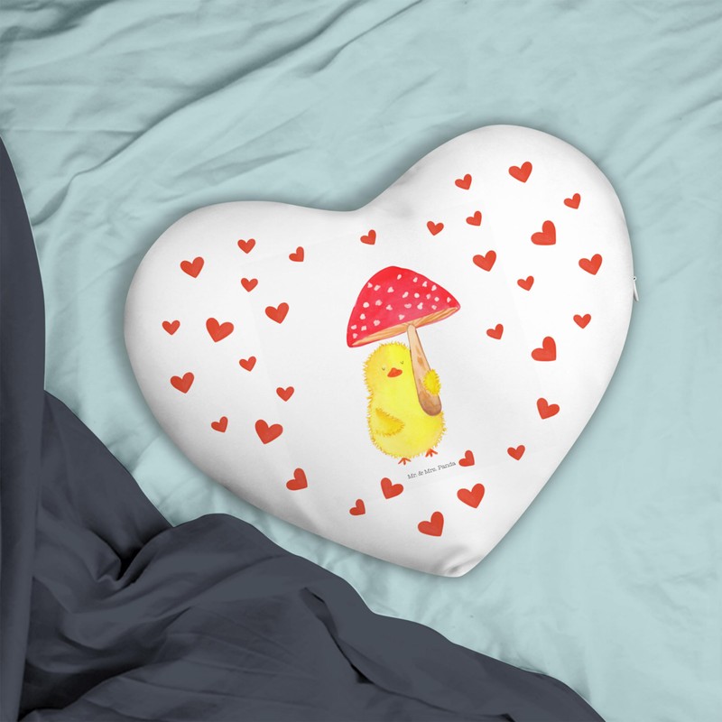 Mr. & Mrs. Panda Heart Cushion Chick Toadstool - Easter