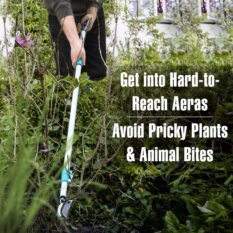 JARDINEER Lightweight Tree Pruner Extendable, 6-10ft Tree Trimmers Long Handle
