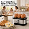 6-Egg Electric Egg Cooker, Stainless Steel Body, Auto Heat Shut-Off