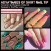 Almendra Corto Uñas Tips, 600Pcs, 12 Tamaños Pre-Formado Medio Mate