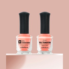 WithShan Nail Care Nail Nutrient Vertical Crack Management Strengthener 2-piece Set / 위드샨 네일 케어 손톱 영양제 세로줄 갈라짐 관리 강화제 2종 세트
