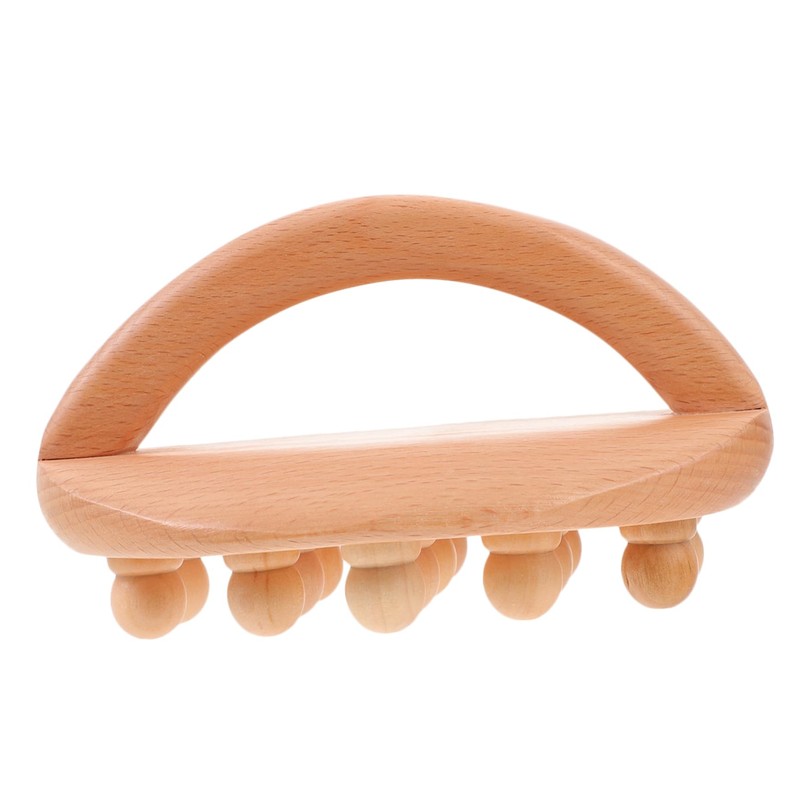 Ipetboom 2pcs Wooden Massage Stick for Muscle Relief Handheld Body