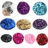 CHUANGLI Sparkly Sequins Beret Hat Glitter Mermaid Cap for Dancing