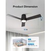 warmiplanet 42 Inch Small Ceiling Fan with Lights and Remote,
