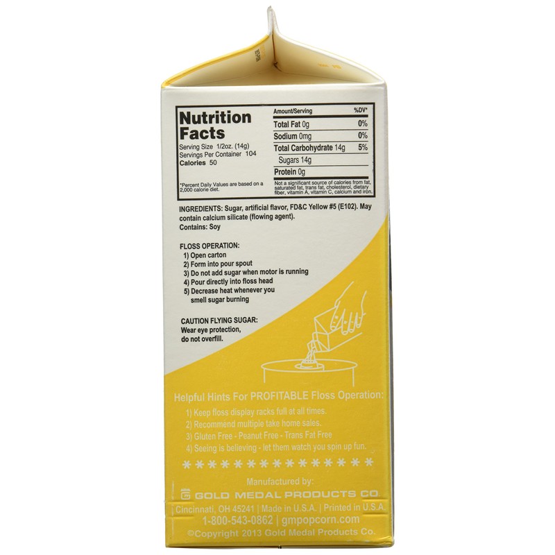 Flossugar Flavor: Pina Colada - Net Wt 3.25 lbs