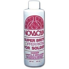 Novacan Industries Set of 3 Super Brite Copper Patina for Solder, 8 Ounces, Color Original Version, It's premixed