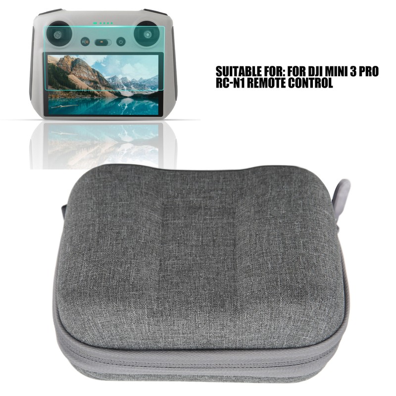 Drone Remote Control Storage Bag Protective Case Dustproof Gray for