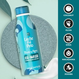 Leche Pal Pelo Curl Bliss Co-Wash, Sulfate-Free Hydration with Shea Butter & Macadamia for Luscious, Defined Curls,14.9 oz