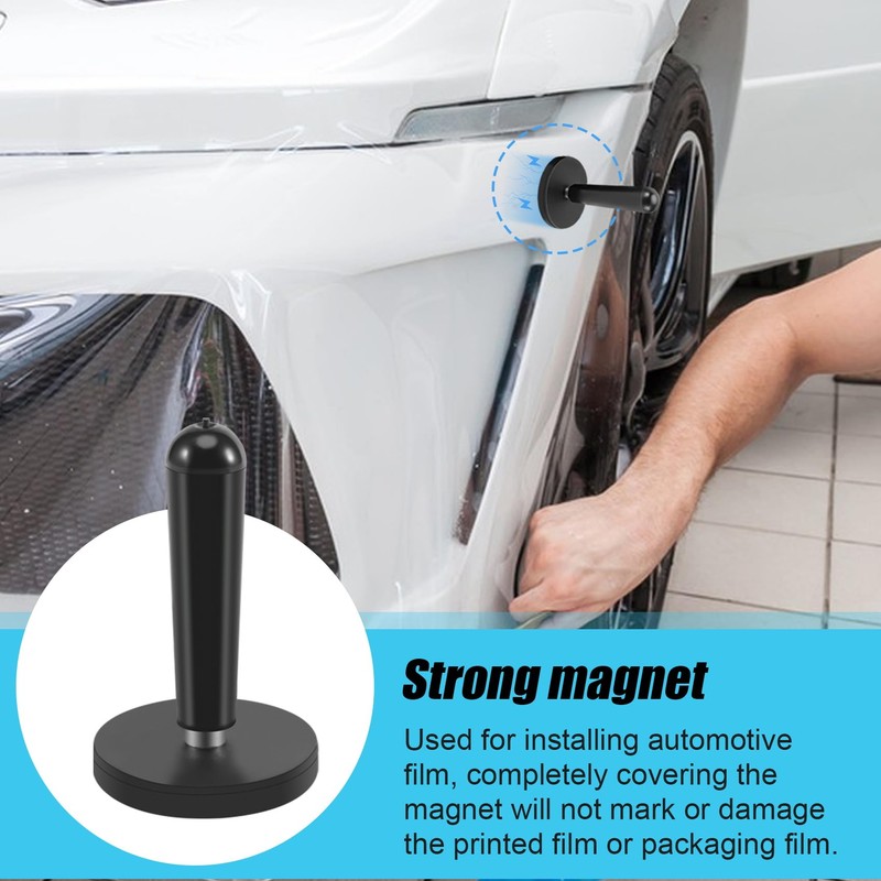 Lobamop 10 Pcs Car Wrap Black Gripper Magnet Holder For