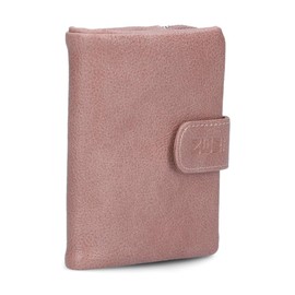 Zwei MW5 Small Women's Wallet Soft Faux Leather Wallet with Press Stud and Zip Coin Compartment, 6 Card Slots, 4 Slip Pockets, 1 Note Compartment, Blush, Classic