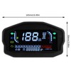 Universal Motorcycle Speedometer, Modification Motorcycle LED Tachometer Digital Odometer Fuel