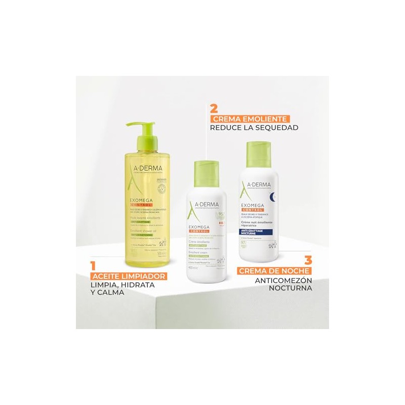 Derma Exomega Control Crema Hidratante Emoliente Noche Piel Atópica 400ml