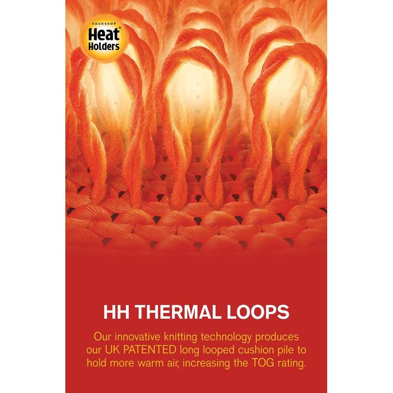 Womens/Ladies Heat Holders Extra Warm Thermal Slipper Socks (2.3 Tog)