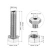 PATIKIL 3 Sets M6 x 25 mm Hollow Outside Hexagonal
