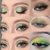 Green Eyeshadow Stick, Glitter Metallic Shimmer Eye Shadow Stick, Cream