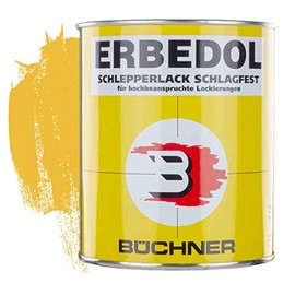 Erbedol Impact-resistant paint, John Deere, SL1122, up to 1987, yellow, 0.75 l, tractor, agricultural machinery, tractor brands, maintenance, colour, impact-resistant SL1122 - up to 1987-0.75 l,