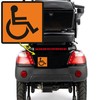 pubblimania 2 x Disabled Stickers - Exterior Use of Cars,