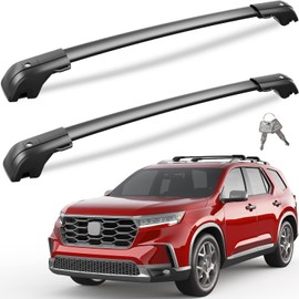 Wonderdriver 330lbs Lockable Roof Rack Cross Bars Compatible with Honda Pilot 2023 2024 2025 2026 Sport TrailSport Touring Elite (Not for LX & EX-L), All-Metal Aluminum Roof Rails Crossbars Rooftop