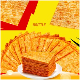 魔芋 Crispy Low Calorie Snack Crispy Refreshing Non Fried High Fiber Bar Flavor Health and Leisure Party Snack Independent Small Package 300g (10 bags)