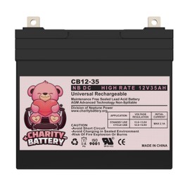 Charity Battery 12V 35AH Battery for John Deere Lawn Garden Tractor Riding Mower SLA