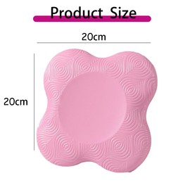 Yoga Knee Support, Non-Slip Knee Support Pads, Set of 2, Wear-resistant Protection for Knees, Hands, Wrists and Elbows (Pink)
