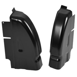 KUAFU Cab Corners Compatible with 2002-2008 Dodge Ram 1500 2500 3500 4 Door Quad Club Cab Rust Repair Panel Steel Electrophoresis Black (Pair)