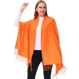 OHAYOMI Womens Pashmina Shawl Wrap Soft Warm Scarf Solid Color Pashmina