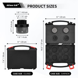 246385 Airless Paint Sprayer Inlet Strainer, 2 Pcs 7/8 Inch Replacement Inlet Strainer Screen for Airless Paint Spray Gun,with Storage Box