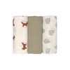LÄSSIG Baby Swaddling Blanket Burp Blanket Muslin Cloth Set of