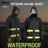 MontGear Hi-Vis Rain Jacket for Men – Waterproof Work Safety