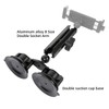 Leenconghui Dual Suction Cup Base with 1" Ball, Heavy Duty