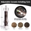 LHS Pepper Mill Grinder Salt Grinder, Arcylic Peppercorn Grinders with