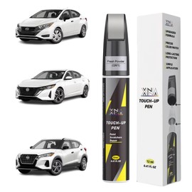 Fresh Powder(QM1) for Nissan Touch Up Paint Pen, 2 in 1 Car Scratch Remover with Pen Tip and Brush, Exact Color-Matched for Car Paint Scratch Repair, Quick & Easy Fix Chips and Nicks