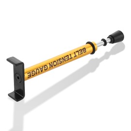 AFEISOL Belt Tension Gauge Adjustable 10 Lbs Specification, Universal Design Drive Belt Tensioner Tool Compatible for Motorcycle Bicycle Drive Belts Easy Visual Observation (Yellow)