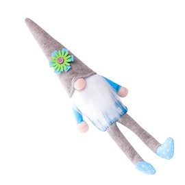 Abaodam Flower Gnome Doll Long Legs Soft Plush Sitting Gnome Toy for Home and Office Decor