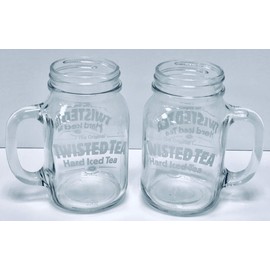 Twisted Tea 22oz Mason Jar Mugs | Set of Two (2)