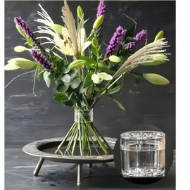 365Home Spiral Ikebana Stem Holder, 2024 New Spiral Stem Holder for Flowers, Hanataba Flower Arranger Twist, DIY Bouquet Twister, Flower Floral Arrangement Holder for Vases Décor (Transparent-Large)