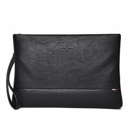 FSD.WG Clutch Bag Men's Women's Stylish Popular Second Bag Handbag Leather Wedding Ceremonial Party Lightweight Formal Brand, black b, Free size