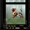 Moqqeu Dachshund Dog Glass Window Hanging Ornament 9CM
