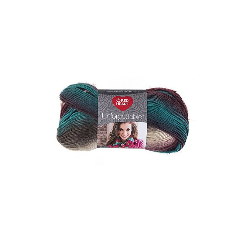 Red Heart E793-3952 - Hilo inolvidable de Tealberry, 1 Paquete,