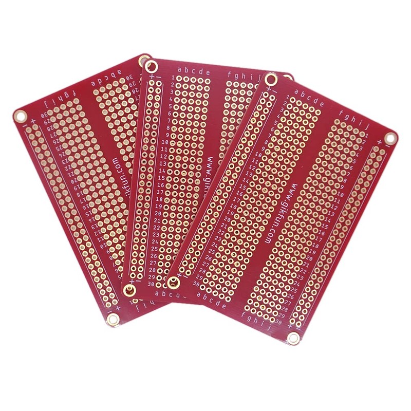 Gikfun 3PCS Solder-able Breadboard Gold Plated Proto Board PCB -