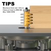 XDENGP Professional Finger Joint Router Bit 1/2" Shank, Reversible Finger