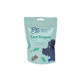 Eli Cod Skin Fingers 3 oz - Naturals Premium Dog Treats, Fish Skin Dental Treats, Rich in Protein & Omega 3, Low in Fat, Grain Free, Single Ingredient, Crispy, Hypoallergenic, Gluten Free, Air Dried
