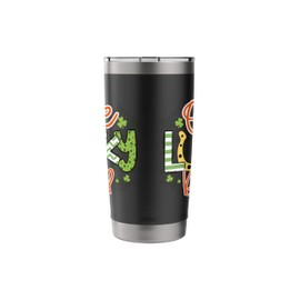 Horseshoe St. Paddy's Day One Lucky Dad Family Matching Dad Stainless Steel Insulated Tumbler