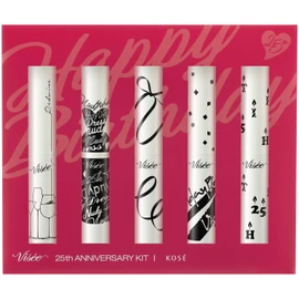 Visee Riche 25th Anniversary Kit I Lipstick, Red Set, 0.1 oz (3.5 g) x 5 Bottles